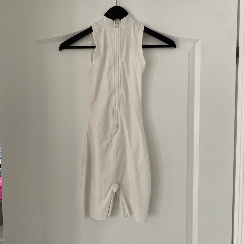 2/$40 Skims Zip Front Romper in Cream